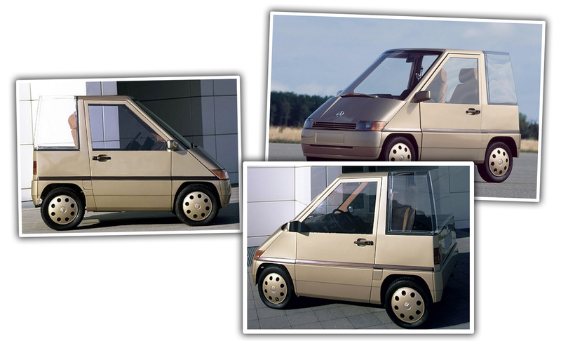 Illustration for article titled Mercedes' Vision Of A City Car Was Once A Microscopic Popemobile
